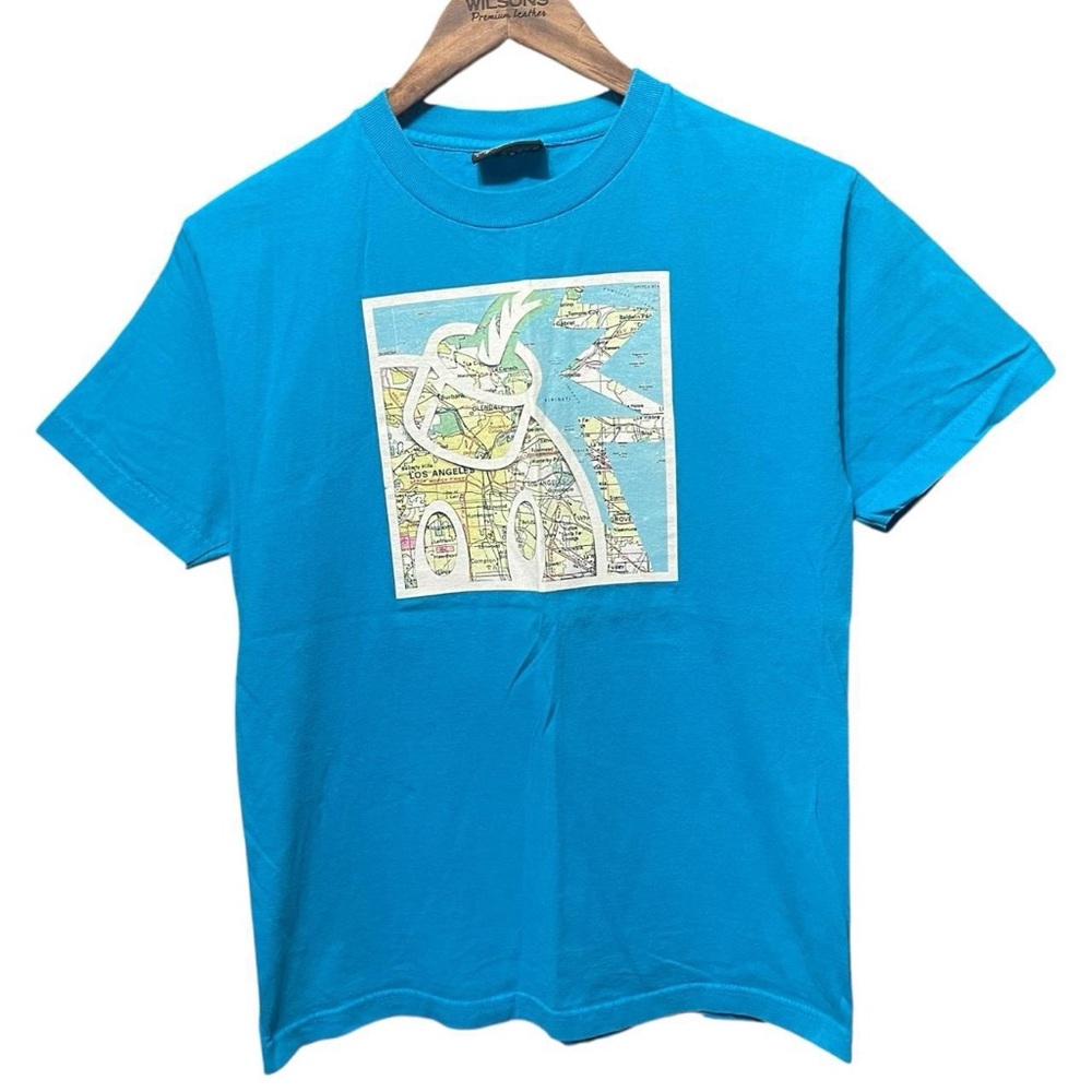 vintage The Hundreds Cartoon Adam Bomb LA Los Angeles Map graphic crewneck Shirt